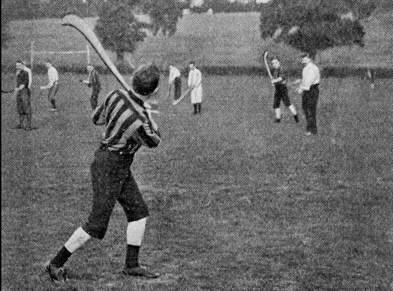 Antique photograph of Irish Hurling