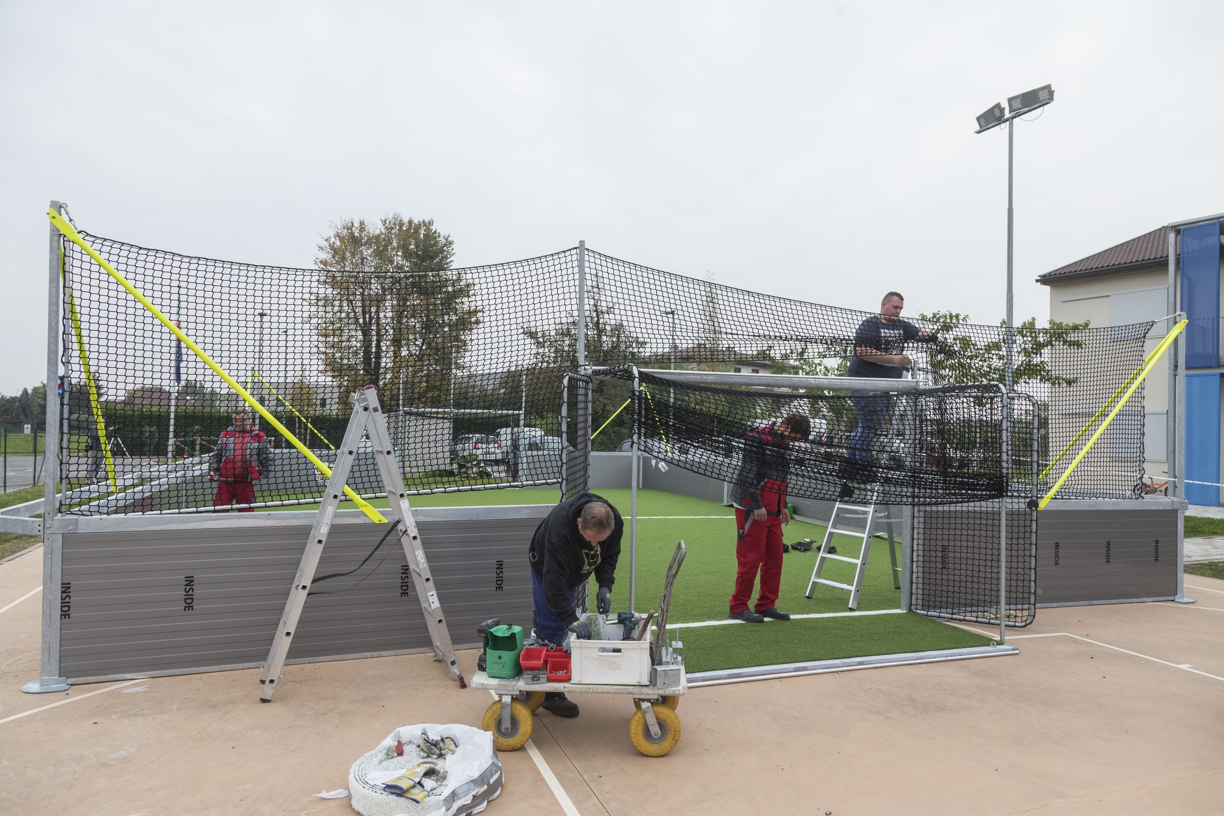 Mini Pitch Installation Solidarity Village Lurano, Bergamo