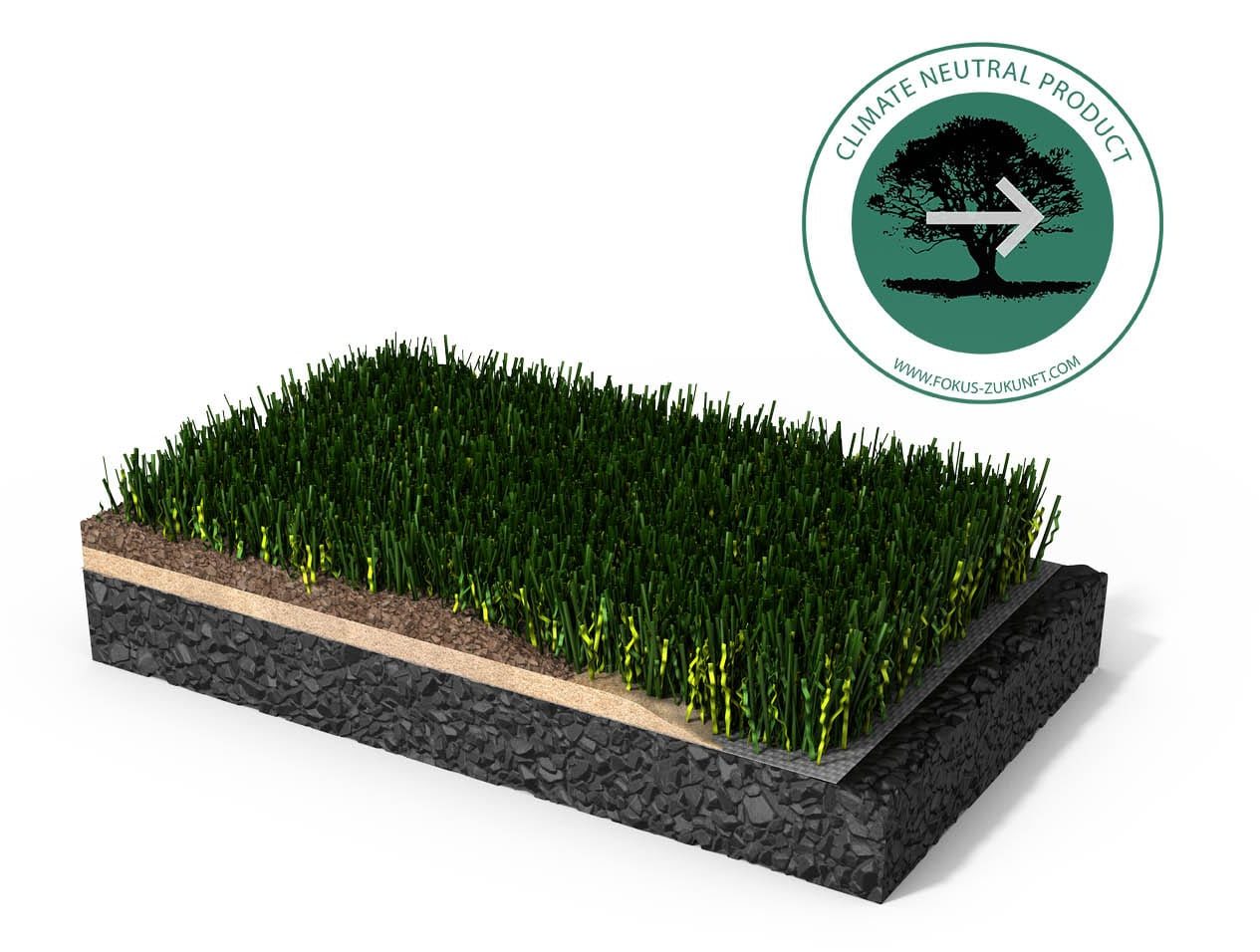 LigaTurf Cross gtzero certified by Fokus Zukunft